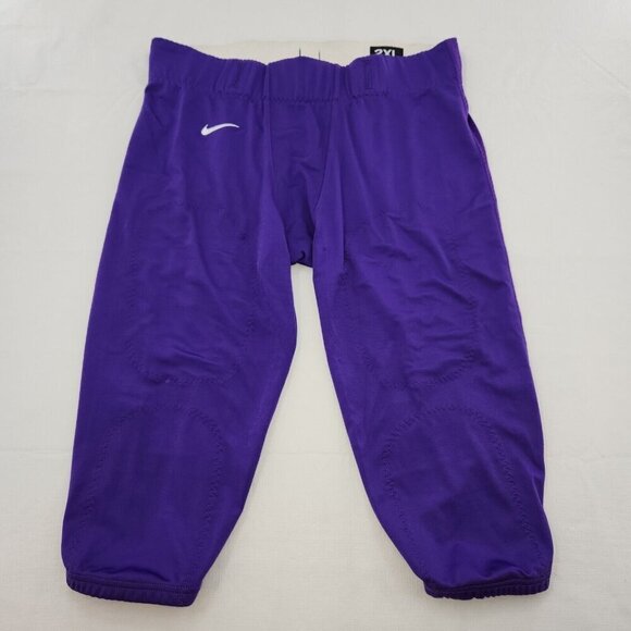 Mens NIKE Team Performance FOOTBALL Practice PANTS Purple 2XL $65 - Picture 1 of 3